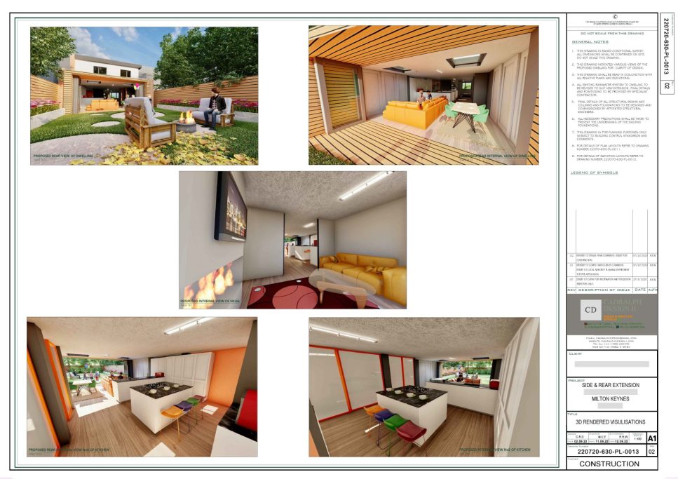 1. Proposed External & Internal 3D Renders.